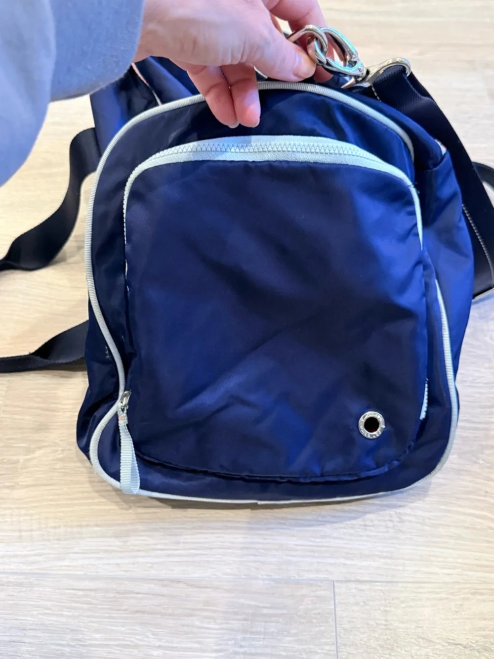 LuluLemon Ivviva Game On Bag Navy and Pink Duffel Crossbody